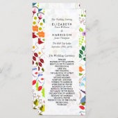 Modernes Hochzeitsprogramm für Boho Chic Programm (Vorne/Hinten)