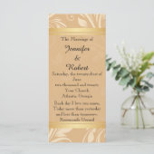 Modernes Hochzeitsprogramm für Bronze-Flora Programm (Stehend Vorderseite)