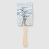 Modernes Hochzeitsprogramm für einfaches zeitgenös Fächer (Vorderseite)