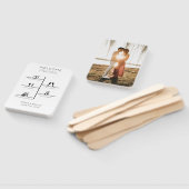 Modernes Hochzeitsprogramm für Fotos Fächer (Non-assembled)