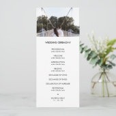 Modernes Hochzeitsprogramm für Fotos Programm (Stehend Vorderseite)