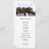 Modernes Hochzeitsprogramm für Fotos Programm (Vorne/Hinten)