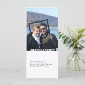 Modernes Hochzeitsprogramm für Fotos Programm (Stehend Vorderseite)