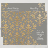 Modernes Hochzeitsprogramm für Glitzer von Kompakt (Vorne/Hinten)