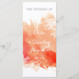 Modernes Hochzeitsprogramm für Korallenriffe Programm