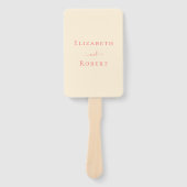 Modernes Hochzeitsprogramm für Minimalistische Kor Fächer (Vorderseite)