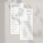 Modernes Hochzeitsprogramm für Minimalistische Skr<br><div class="desc">Diese schlichten und eleganten Hochzeitsprogramme werden die perfekte Touch für Ihre Hochzeit sein! Mit einem handgeschriebenen Script-Akzent-Schriftart, der saubere und einfache Serif- und Sans-Serif-Schriftart bietet. Personalisieren Sie die Programme mit Ihrer einzigartigen Zeremonie-Bestellung auf der Vorderseite und Hochzeitsfeier auf der Rückseite. Und Sie können "Klicken, um weiter anzupassen", um erweiterte Edits...</div>