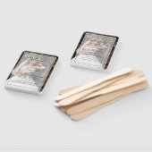 Modernes Hochzeitsprogramm für Personalisiertes Fo Fächer (Non-assembled)
