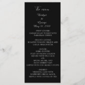 Modernes Hochzeitsprogramm für Vintagen Deko in sc Programm (Vorderseite)