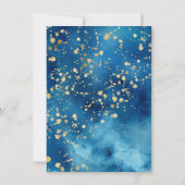 Modernes Hochzeitsprogramm für Wasserfarbeninseln (Rückseite)