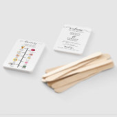 Modernes Hochzeitsprogramm Handfan Fächer (Non-assembled)