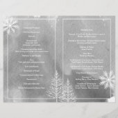 Modernes Hochzeitsprogramm in Aquarellfarbe (Rückseite)