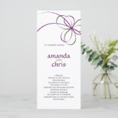 Modernes Hochzeitsprogramm Programm (Stehend Vorderseite)