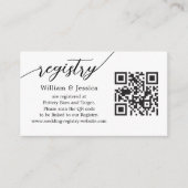 Modernes Hochzeitsregister mit QR-Code und Foto Begleitkarte (Vorderseite)