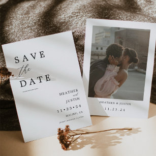 Modernes Hochzeitssemble Foto rettet die Termine S Save The Date