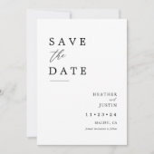 Modernes Hochzeitssemble Foto rettet die Termine S Save The Date (Vorderseite)
