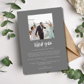 Modernes Hochzeitssemble Foto Vielen Dank Karten