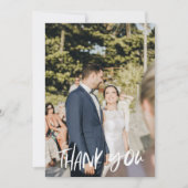 Modernes Hochzeitssemble Foto Vielen Dank Karten (Vorderseite)
