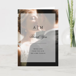 Modernes Hochzeitssemble mit Overlay | Danke