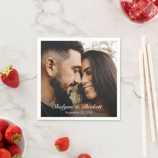 Modernes Hochzeitssemble Serviette (Beispiel)