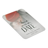 Modernes Hochzeitsskript für Luxus-Foto Magnet (Rechte Seite)