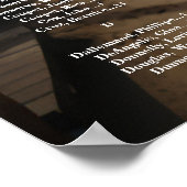 Modernes Hochzeitsstift für Foto alphabetisch Poster (Ecke)