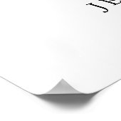 Modernes Hochzeitsstift mit eigenem Foto Poster (Ecke)