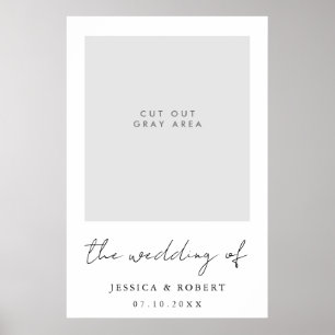 Modernes Hochzeitsstift mit eigenem Foto Poster