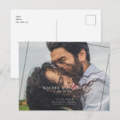 Modernes Hochzeitsstil Save the Date Postkarte (Vorne/Hinten)