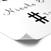 Modernes Hochzeitssymbol Poster (Ecke)