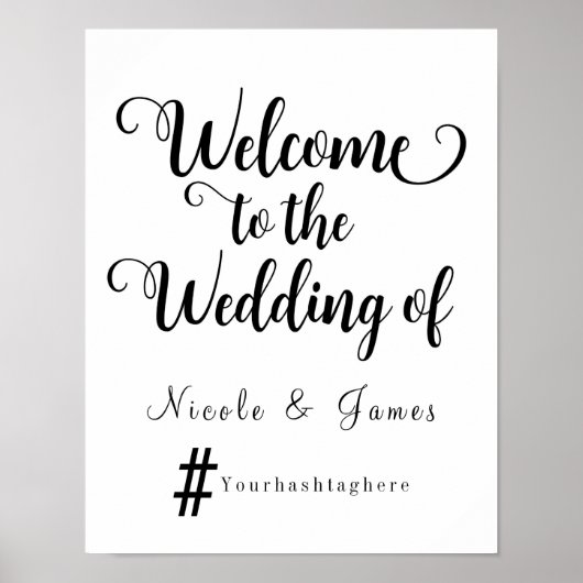 Modernes Hochzeitssymbol Poster (Vorne)