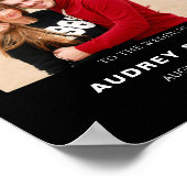 Modernes Hochzeitsszenario-Foto Poster (Ecke)