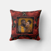 Modernes Hochzeitstrahenkissen für Ehemänner Kissen (Rückseite)