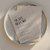 Modernes Hochzeitstreffen Probe Dinner Einladung i