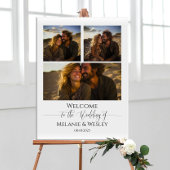 Modernes Hochzeitswillkommen Zeichen elegante Kall Poster