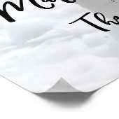 Modernes Hochzeitszeichen für Foto Poster (Ecke)