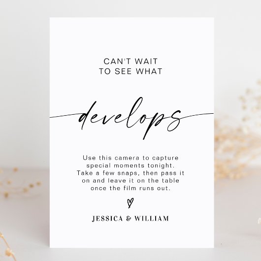 Modernes Hochzeitszeichen für Fotos Sockelschild