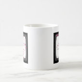 Modernes hohe Art-Schwarz-graues Rosa Kaffeetasse (Mittel)