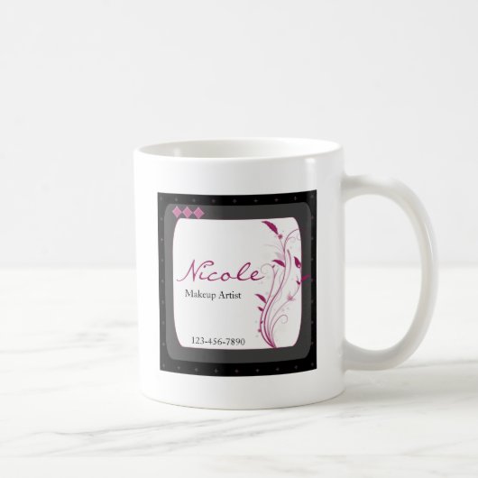 Modernes hohe Art-Schwarz-graues Rosa Kaffeetasse (Rechts)