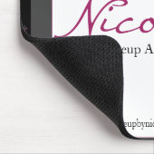 Modernes hohe Art-Schwarz-graues Rosa Mousepad (Ecke)