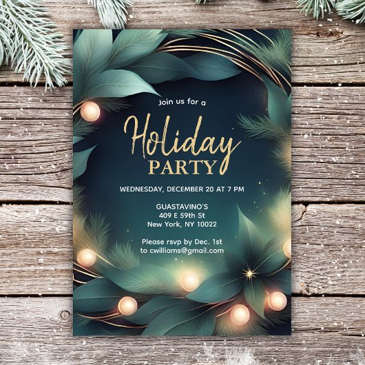 Modernes Holiday Company Party Einladung