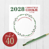 Modernes Holiday Contest Voting Notepad Pack mit 4 Notizblock