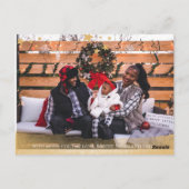 Modernes Holiday Foto Postcard (4 Bilder) Postkarte (Rückseite)