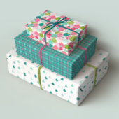 Modernes Holiday Gift Wrap Set Geschenkpapier Set