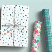 Modernes Holiday Gift Wrap Set Geschenkpapier Set