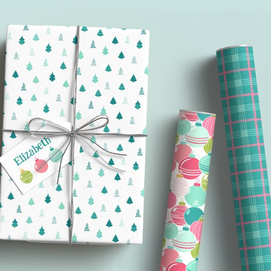 Modernes Holiday Gift Wrap Set Geschenkpapier Set