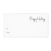 Modernes Holiday Script zu einem Rectangle-Geschen (Vorne)