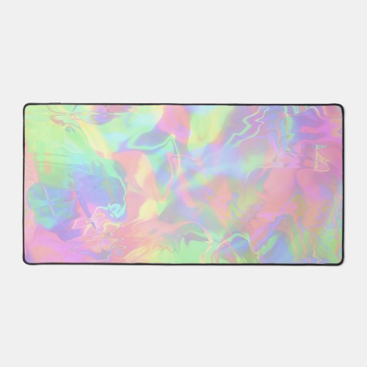Modernes, holografisches ästhetisches Muster Schreibtischunterlage (Vorderseite)