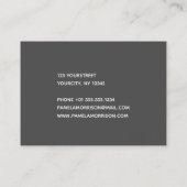 Modernes Holografisches Circle Monogramm - Visiten Visitenkarte (Rückseite)