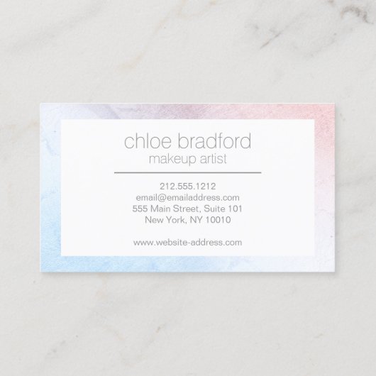 Modernes Holografisches Dot-Muster in Weiß Visitenkarte (Rückseite)